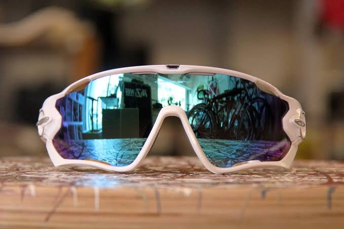 Jaw-Brkers Sports White Ice Blue Polarised Sunglasses