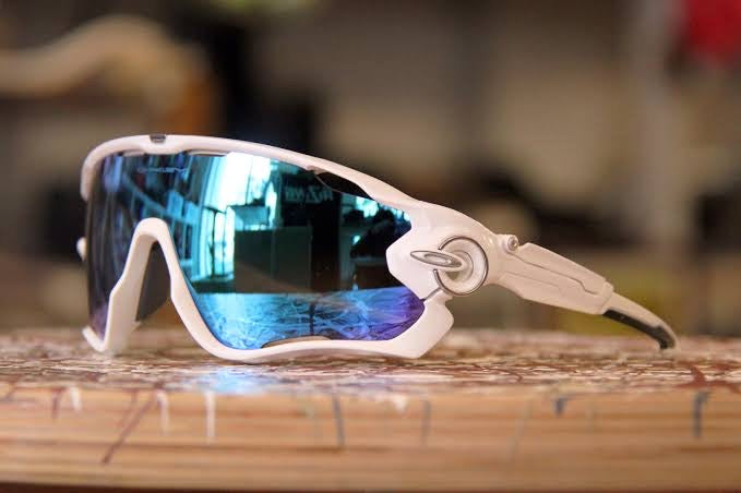Jaw-Brkers Sports White Ice Blue Polarised Sunglasses
