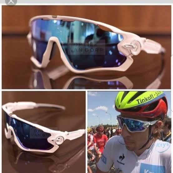 Jaw-Brkers Sports White Ice Blue Polarised Sunglasses