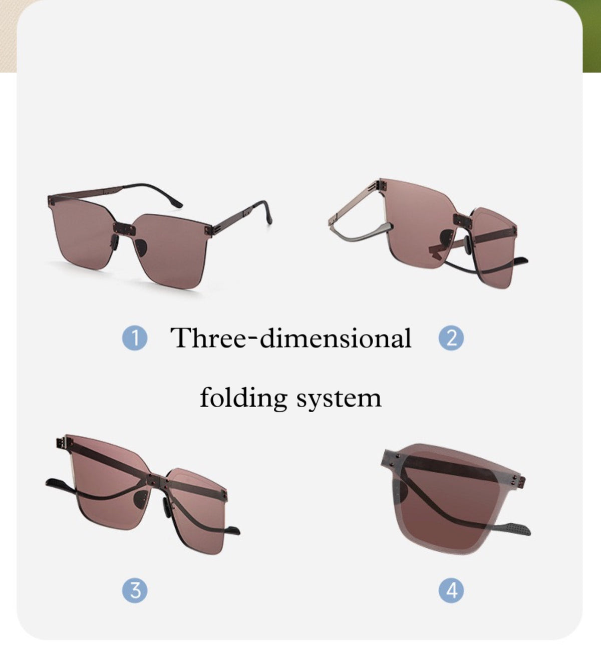 Exclusive Unisex Foldable Stylish Lifestyle Black Brown Fashion Sunglasses