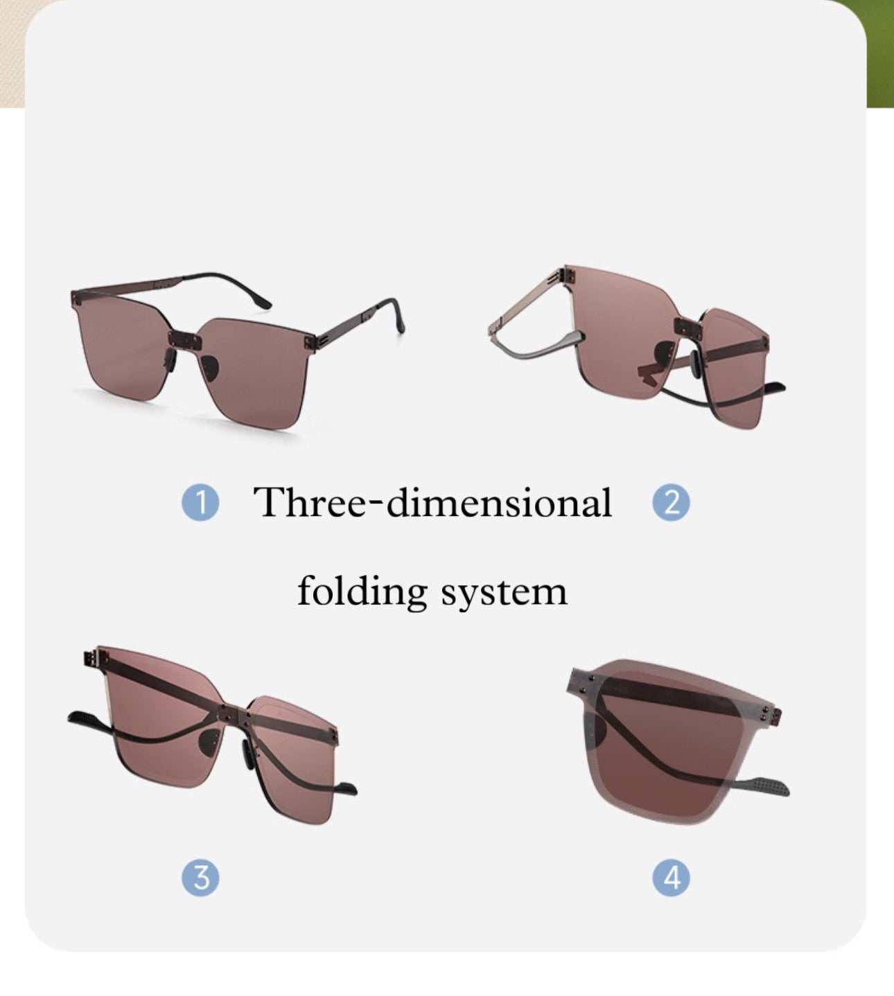 Exclusive Unisex Foldable Stylish Lifestyle Black Brown Fashion Sunglasses