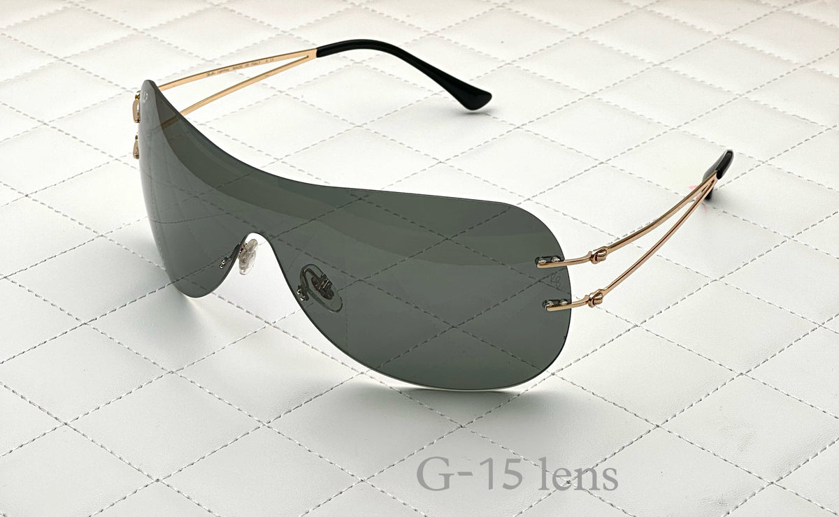 Most Awaited Metal One Piece Gold Green Polarized Mens Fashion Sunglasses