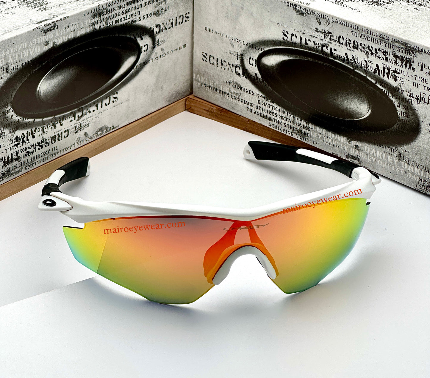 M2 Sports White Multi Red Prizm UV-400 Sunglasses