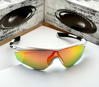 M2 Sports White Multi Red Prizm UV-400 Sunglasses