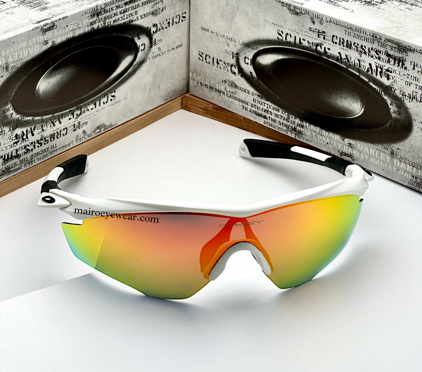 M2 Sports White Multi Red Prizm UV-400 Sunglasses