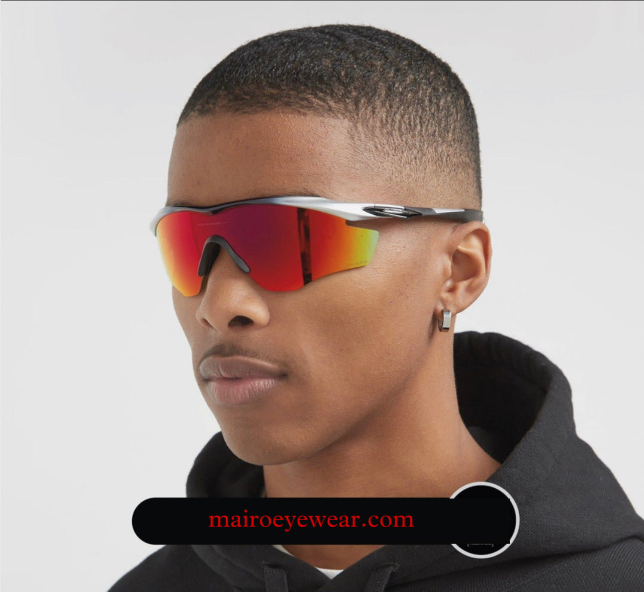 M2 Sports White Multi Red Prizm UV-400 Sunglasses