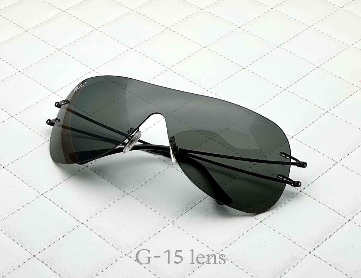 Most Awaited Metal One Piece Black Green Polarized Mens Fashion Sunglasses