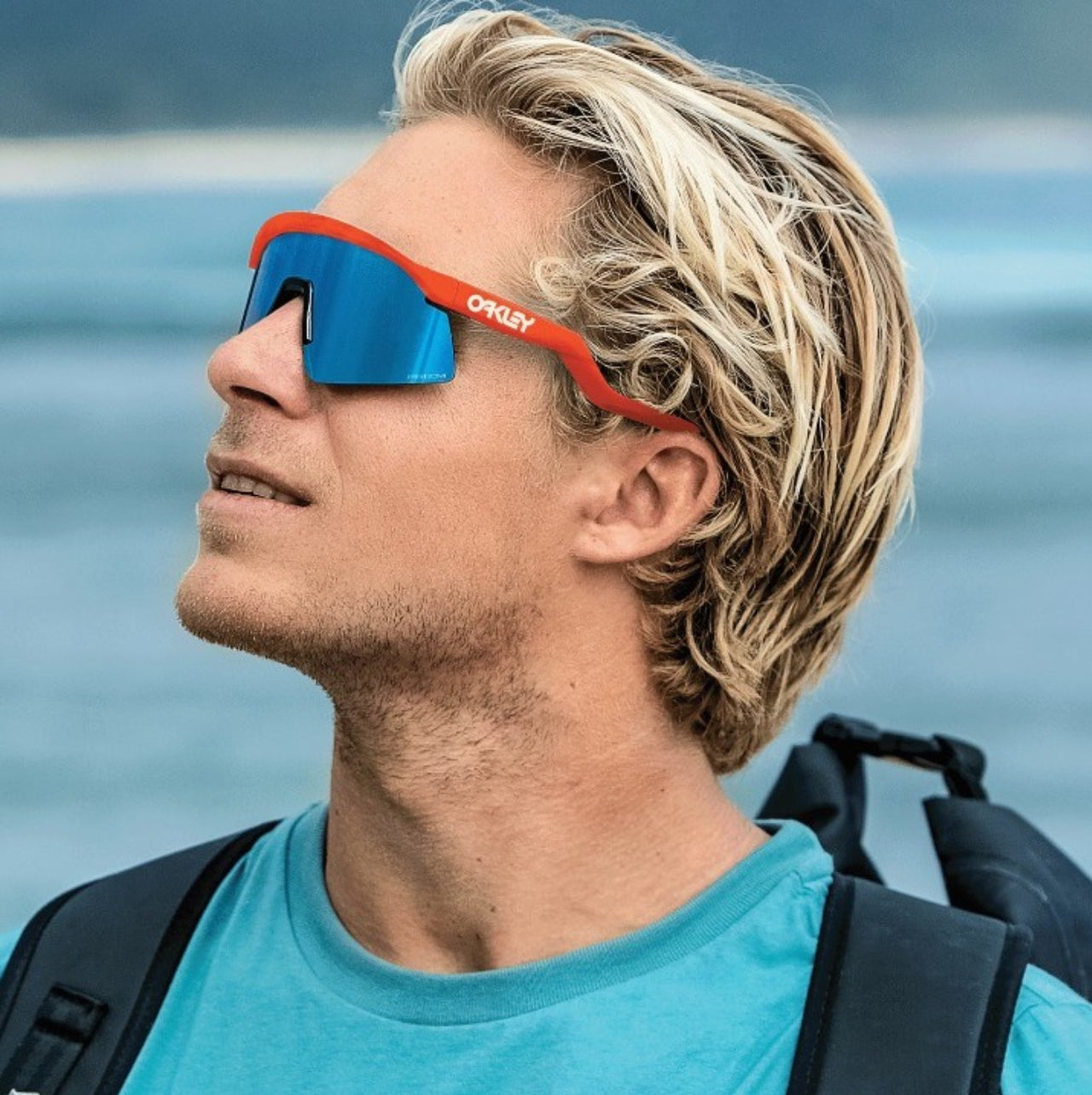 Most Awaited Sports Orange Ice Blue Mirror Prizm UV-400 Sunglasses