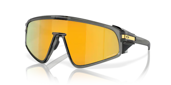 Latch Panel Sports Black Golden Mens Prizm Sunglasses