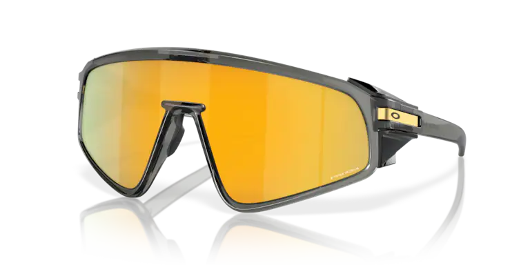 Latch Panel Sports Black Golden Mens Prizm Sunglasses