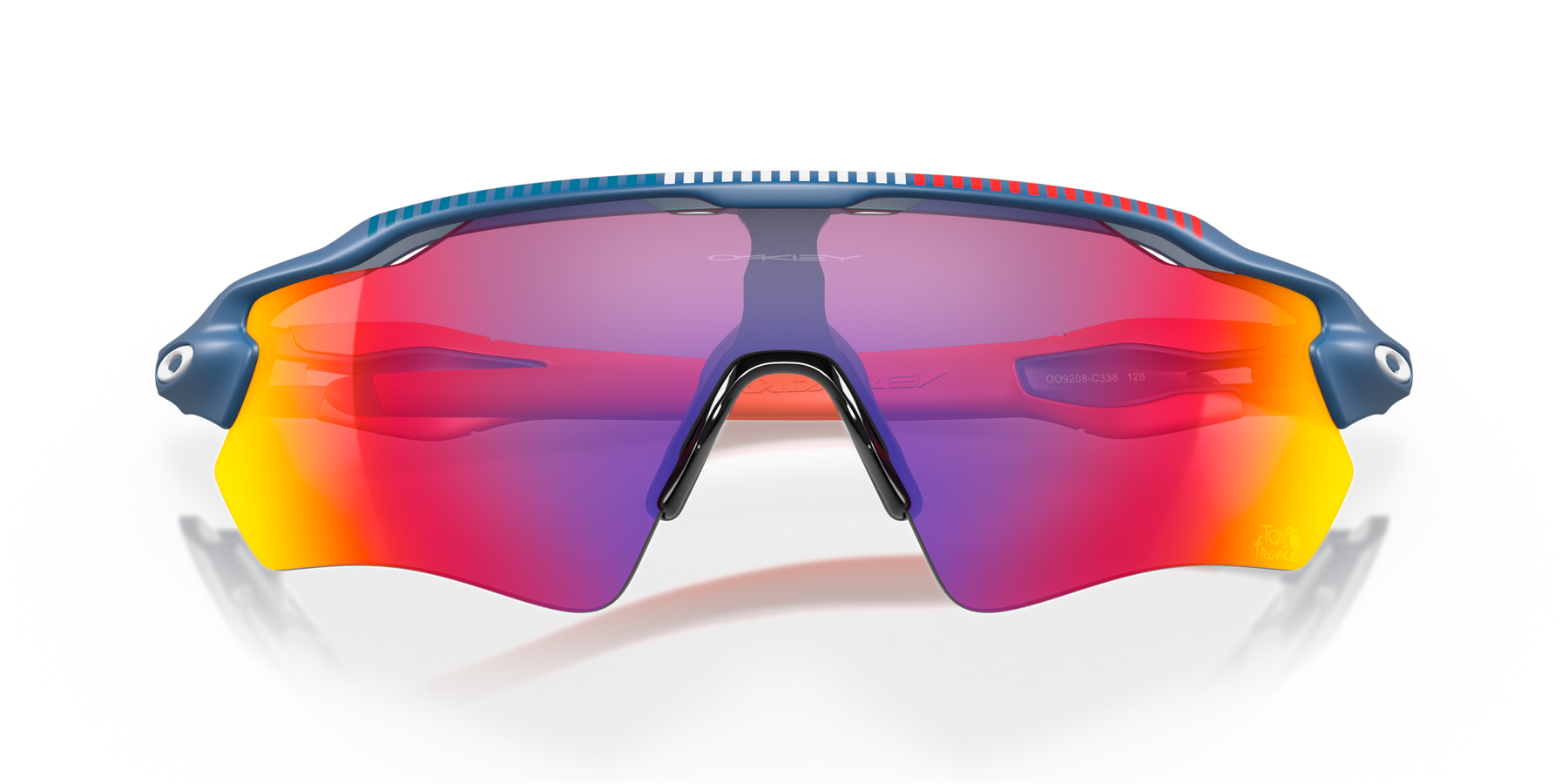 EV Sports Polarised Red Mirror Blue red frame Mens Sunglasses