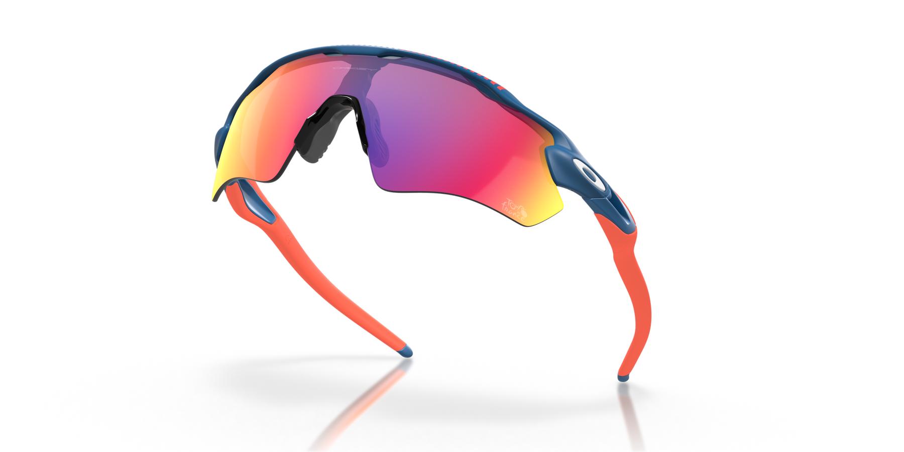 EV Sports Polarised Red Mirror Blue red frame Mens Sunglasses