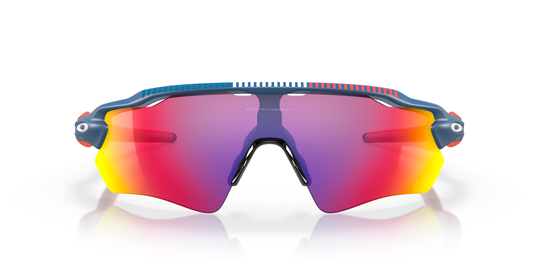 EV Sports Polarised Red Mirror Blue red frame Mens Sunglasses