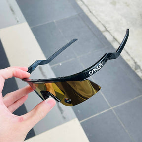 Most Awaited Sports Black Golden Mirror Prizm UV-400 Sunglasses