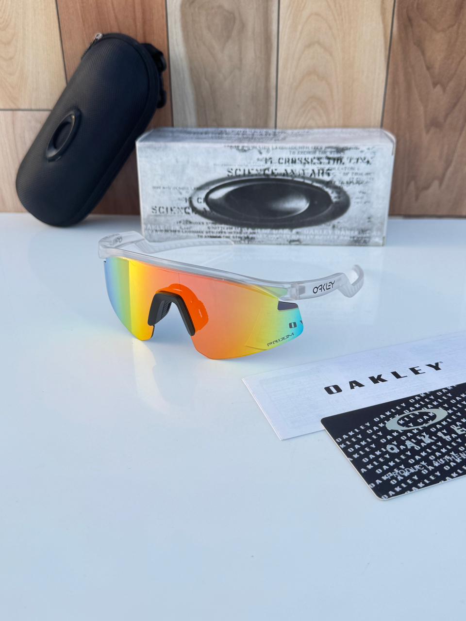 Most Awaited Sports Transperant White Red Mirror Prizm Sunglasses