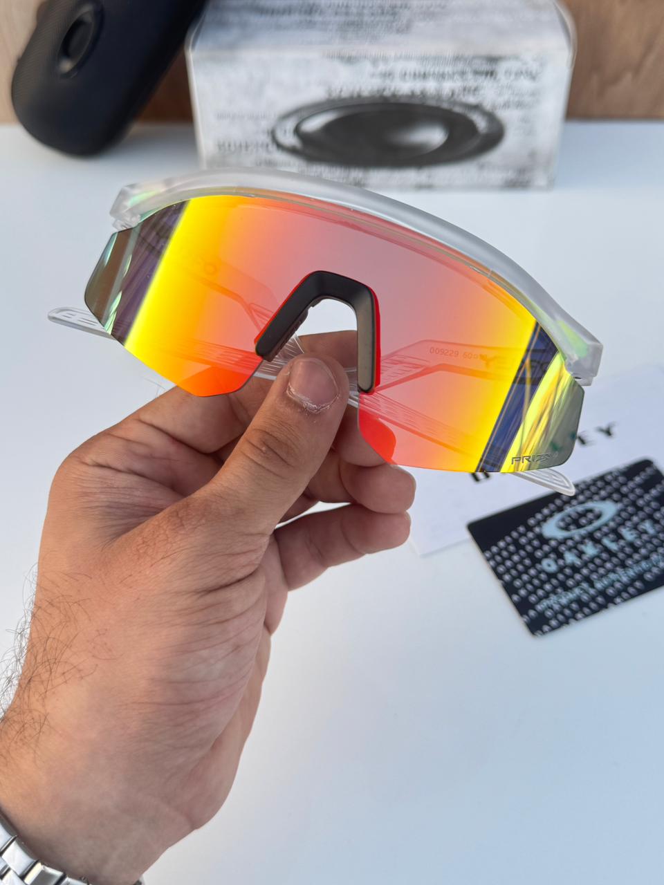 Most Awaited Sports Transperant White Red Mirror Prizm Sunglasses