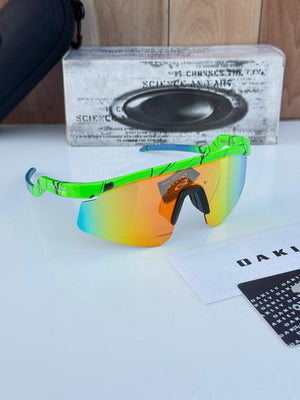 Most Awaited Sports Peacock Green Red Mirror Prizm Sunglasses