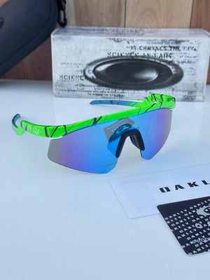 Most Awaited Sports Green Fluorescent Blue Mirror Prizm Sunglasses