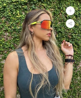 New Trendy Sports Green Red Prizm Sunglasses