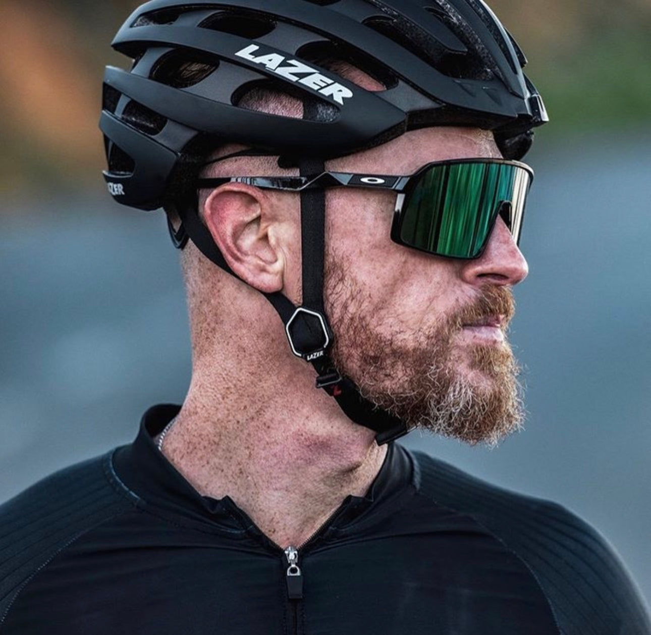 Sut-ros Sports Black Green Prizm Sunglasses