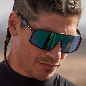 Sut-ros Sports Black Green Prizm Sunglasses