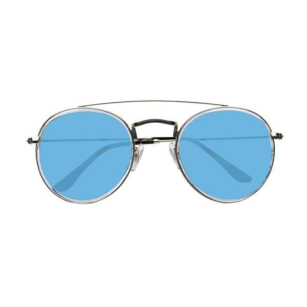 Suocchi 3647 Gold Aqua UV-400 Round Fashion Sunglasses