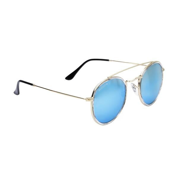 Suocchi 3647 Gold Aqua UV-400 Round Fashion Sunglasses