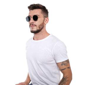 Suocchi 3647 Black Black UV-400 Round Fashion Sunglasses