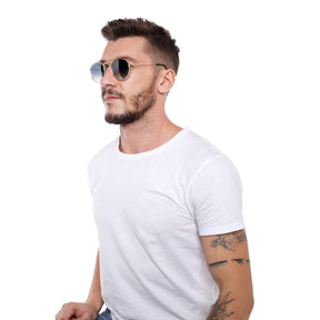 Suocchi 3647 Gold Transparent Gradient Black  UV-400 Round Fashion Sunglasses
